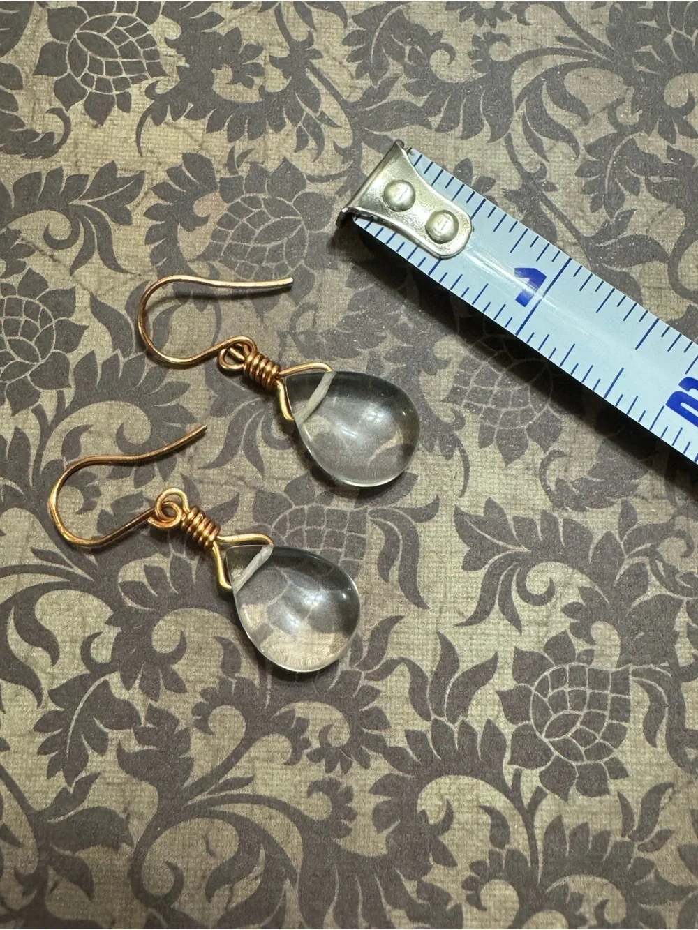 QUARTZ CRYSTAL EARRINGS NEW